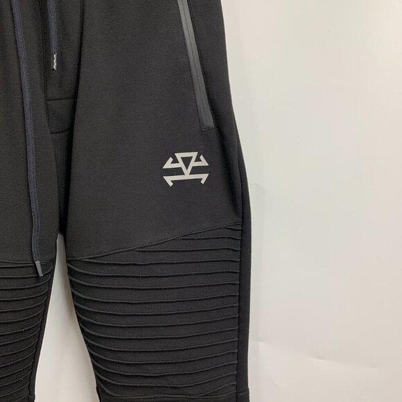 Rarr Women's Moto Style Stretch Elastic Waist Drawstring Tapered Joggers SIze XS - Picture 4 of 13